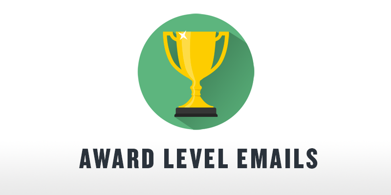 award level emails